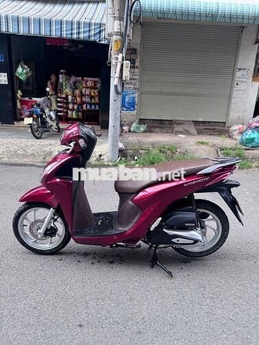 Xe máy Honda Vision Đỏ mận 2025 Smartkey