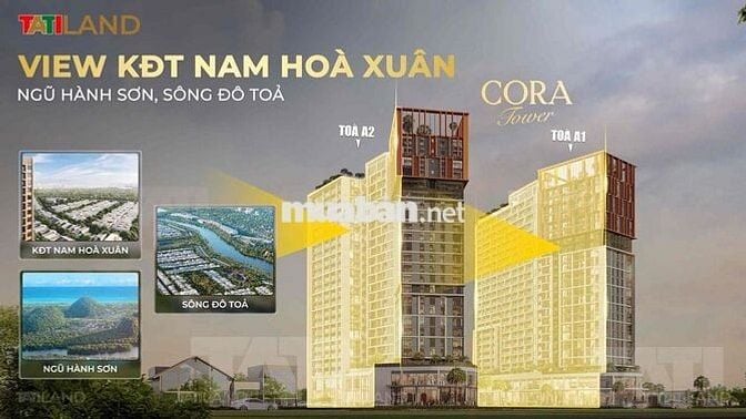 BÁN CĂN HỘ HOÀ XUÂN ĐÀ NẴNG 2PN GIÁ 2tỷ63 TẦNG CAO VIEW THÀNH PHỐ