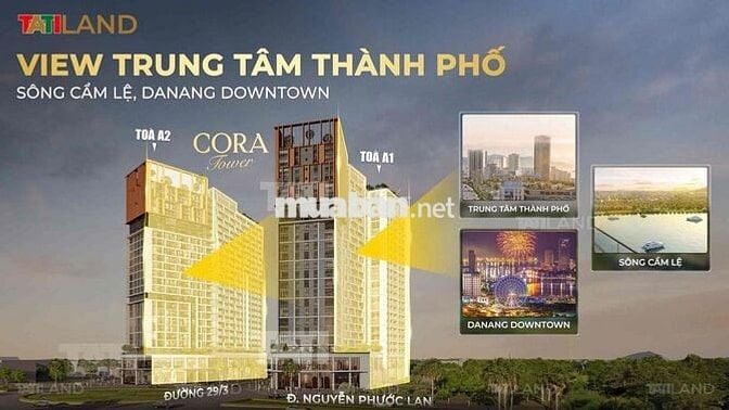 BÁN CĂN HỘ HOÀ XUÂN ĐÀ NẴNG 2PN GIÁ 2tỷ63 TẦNG CAO VIEW THÀNH PHỐ