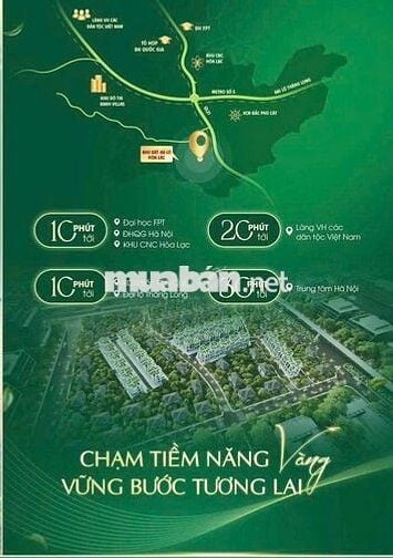 ĐẤT SỔ ĐỎ CHÍNH CHỦ – SỞ HỮU NGAY 100M² FULL THỔ CƯ TẠI HÒA LẠC!