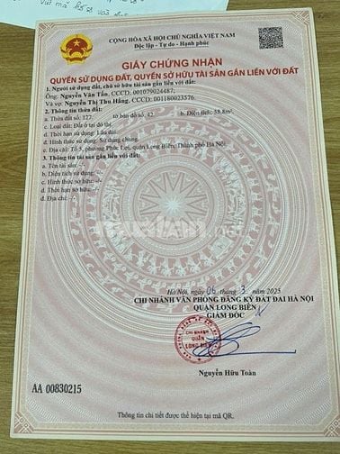 Cần bán nhiều bất động sản ở ngõ 195, phường Phúc Lợi , Long Biên,HN