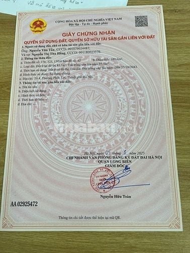 Cần bán nhiều bất động sản ở ngõ 195, phường Phúc Lợi , Long Biên,HN