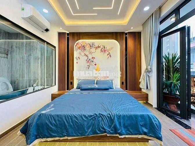 NHÀ MỚI ĐẸP FULL NỘI THẤT MẶT TIỀN P8 GV