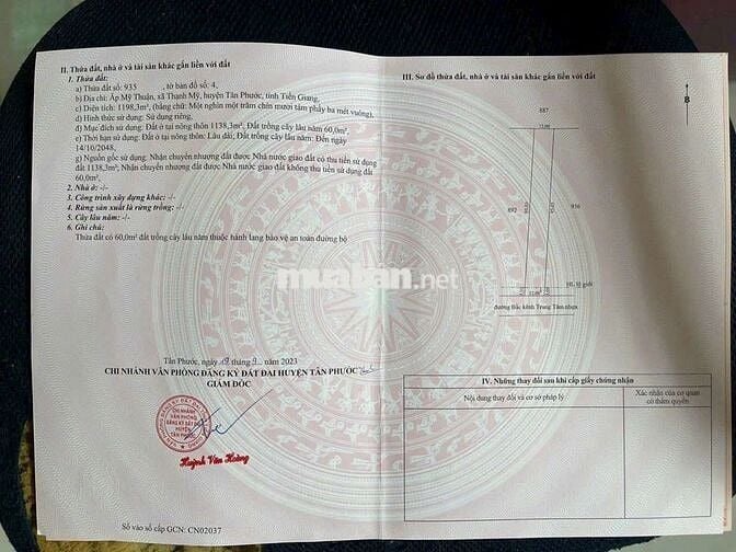 2400m2 toàn bộ thổ cư,kẹt tiền bán gấp