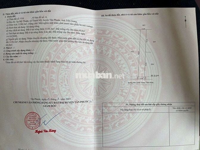 2400m2 toàn bộ thổ cư,kẹt tiền bán gấp