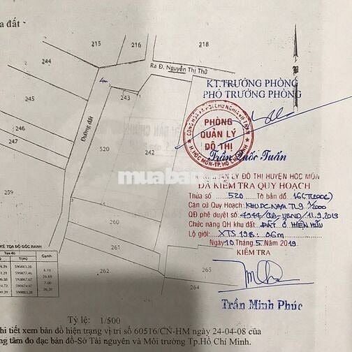 Bán đất 2 mặt tiền - 171m2 Xuân Thới Sơn 19  - 3.75 tỉ