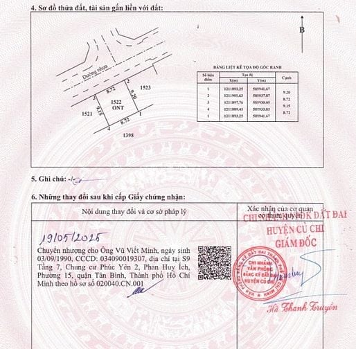 ĐẤT NỀN KDC TÂN PHÚ TRUNG – CỦ CHI VỊ TRÍ ĐẸP – GIÁ TỐT