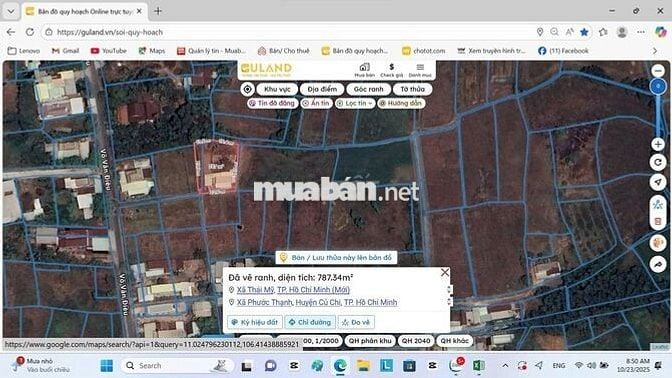 Nhà vườn 1/Võ Văn Điều-Phước Thạnh-Củ Chi:782m2 - 300m2 thổ cư. 1 tỷ 8