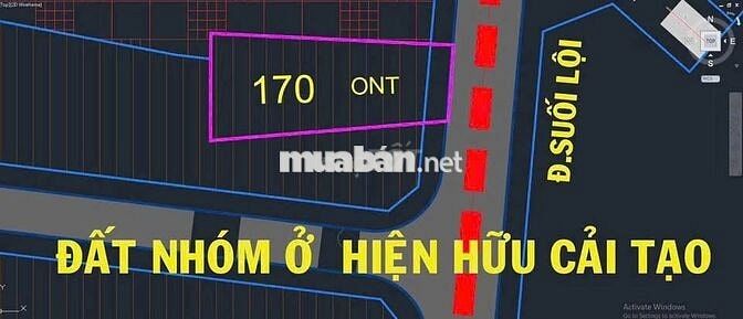 CHỦ GIÀ CẦN TIỀN CHỮA BỆNH – BÁN GẤP LÔ MT SUỐI LỘI – 273M² CHỈ 500TR