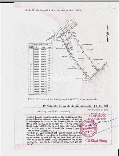 BÁN 1810M ĐẤT THỔ CƯ ĐƯỜNG TÔ NGỌC VÂN 95 TỶ