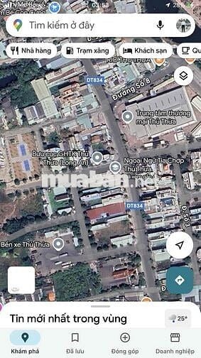 Bán đất Gấp đất  trung tâm thị trấn Thủ Thừa - KP2