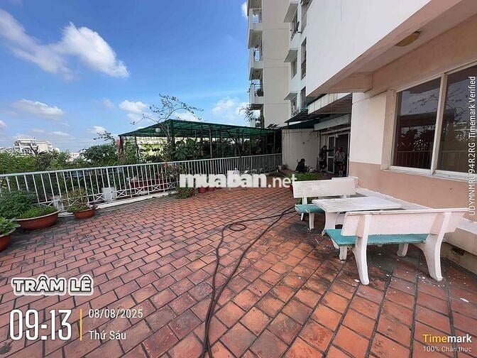 CHO THUÊ CHUNG CƯ VĨNH TƯỜNG , CÓ SÂN VƯỜN , 100m2   , 2pn  7tr500