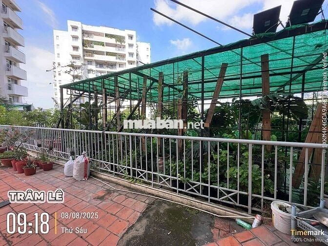 CHO THUÊ CHUNG CƯ VĨNH TƯỜNG , CÓ SÂN VƯỜN , 100m2   , 2pn  7tr500