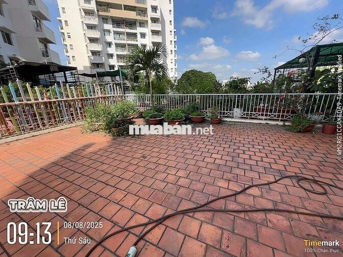 CHO THUÊ CHUNG CƯ VĨNH TƯỜNG , CÓ SÂN VƯỜN , 100m2   , 2pn  7tr500