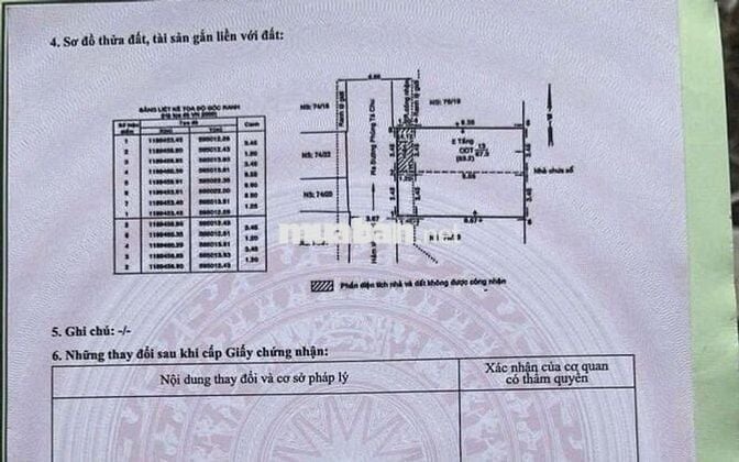 Bán đất 7 x 10, Phùng Tá Chu, Khu Tên Lửa giá hấp dẫn