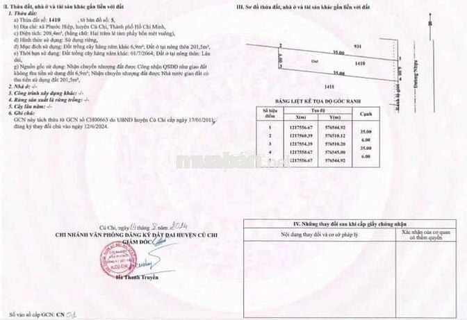 Chủ gửi nhờ bán dùm để chữa bệnh, lô ở lê thị long củ chi dtich 208m2