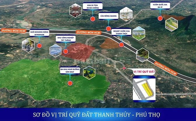 Bán đất nền gần Vườn Vua, 650 triệu, 100m2, Thanh Thuỷ, Phú Thọ