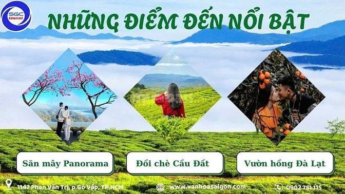 TOUR ĐÀ LẠT 3 NGÀY 3 ĐÊM - KHỞI HÀNH HÀNG TUẦN 