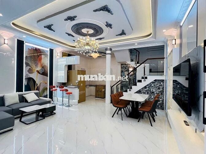 Nhà Huỳnh Tấn Phát 6,1x10m 2 lầu chỉ hơn 6Đồng