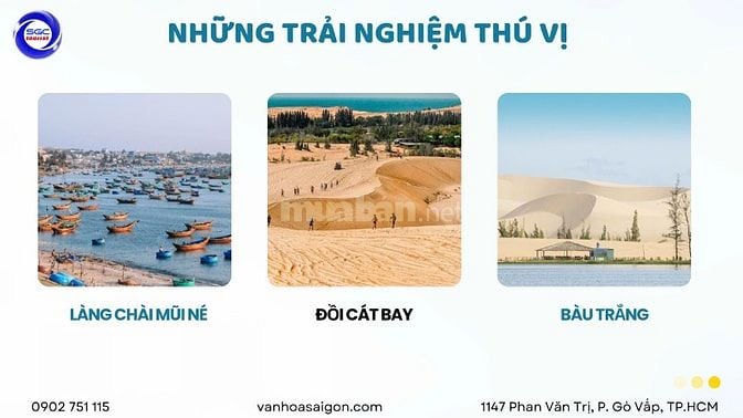 SGC Tourist - 2N1Đ khám phá Phan Thiết - Mũi Né chỉ từ 1.890K