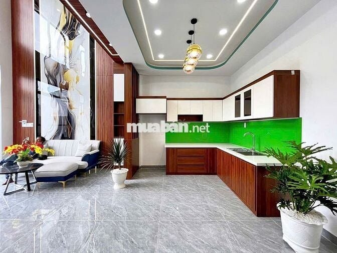 Nhà Mới Xây Ngay KCN Cầu Tràm, 5x16 Sổ Hồng Riêng Hoàn Công Đầy Đủ.