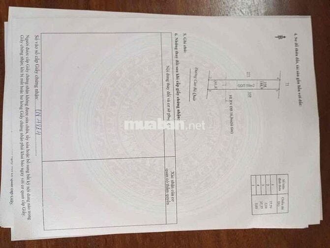 Cần Bán Lô Đất Mặt Tiền Cao Bá Quát