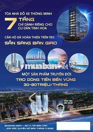 Căn hộ mặt biển Du lịch - Sở hữu lâu dài - Bàn giao ngay