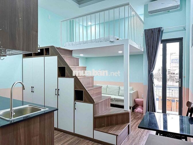 CHO THUÊ PHÒNG CÓ GÁC FULL NỘI THẤT 30m2 NGAY TẠI NƠ TRANG LONG