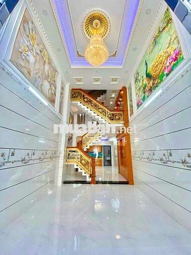 Nhà mới xây 4 x 17 có 5pn 6wc sân thượng= gần bệnh viện bệnh bình tân