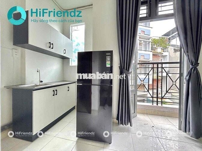 Studio Ban công - 30m2 - Full Nội Thất - Khu Sân Bay - Cv Gia Định