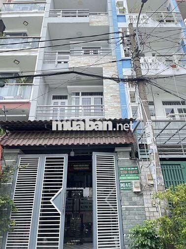 Nhà 4 tầng , 65m2 ( 4×16m) , 5pn , Qusng Trung , dòng tiền sẳn 22tr.