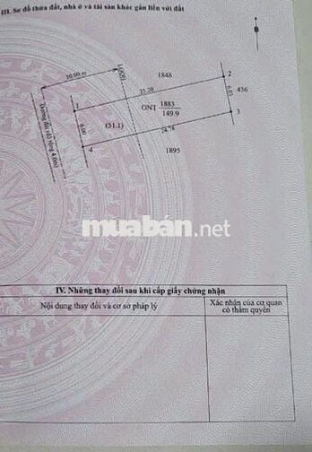 Chính chủ bán gấp 150m2 đất đô thị ngay tỉnh lộ 2 giá 409tr