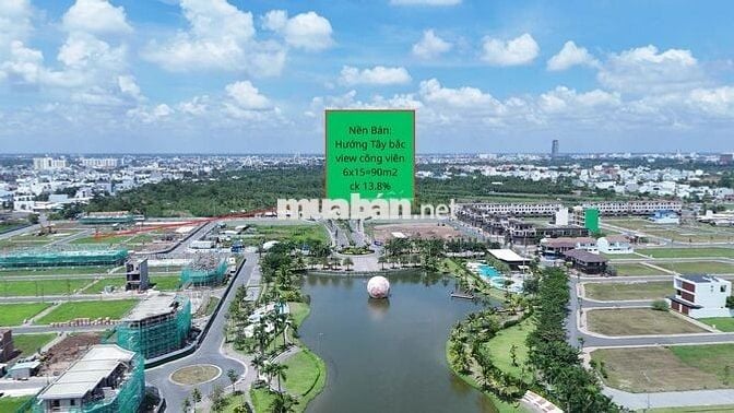 Nền view công viên kênh đầu tư sáng giá quý cuối 2025