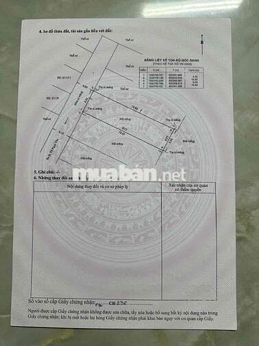 Bán đất chính chủ ngay Thống Nhất , 5x19m , hẻm 4m , chỉ 5 tỷ