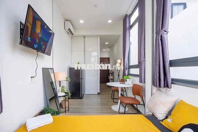 🏡 Căn Hộ Studio Full Nội Thất - View Thành Phố - Thang Máy - Cửa Sổ 💕