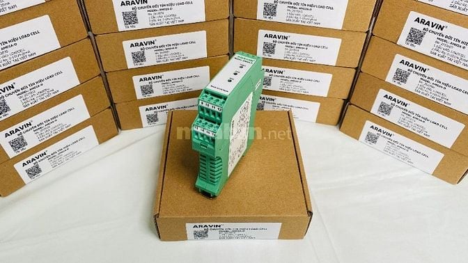 Bộ khuếch đại tín hiệu load cell cài ray AM02A-D 