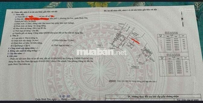 Thanh Lý Nhanh Nhà Bình Tân Giá Cực Mềm