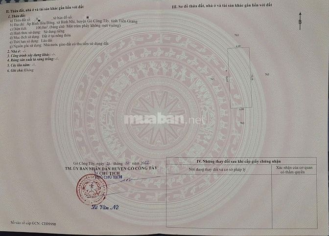 HOT- CẦN TIỀN XOAY SỞ CHỦ BÁN 500M2 ĐẤT THỔ CƯ+NÔNG NGHIỆP- TIỀN GIANG