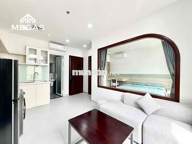 CHUNG CƯ MINI _ LAYOUT 1PN _ TÁCH BẾP, BANCONG CẠNH VƯỜN CHUỐI Q3