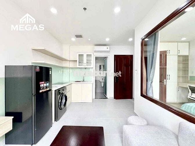 CHUNG CƯ MINI _ LAYOUT 1PN _ TÁCH BẾP, BANCONG CẠNH VƯỜN CHUỐI Q3