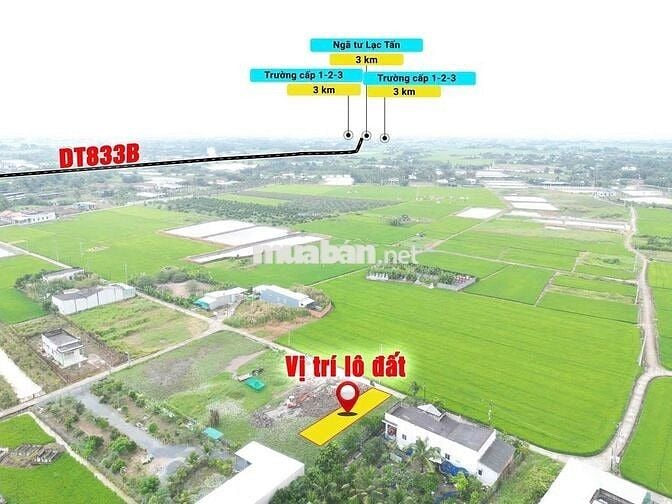 150m2 thổ cư , gần Khu công nghiệp và Trung tâm thương mại Lạc Tấn