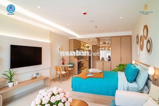 Căn  nghỉ dưỡng view biển 68m2 gồm 2PN+1WC nằm trên 3/2 trung tâm VT