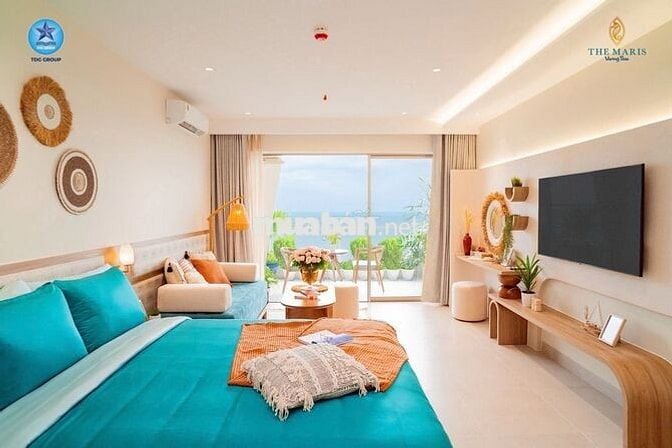 Căn  nghỉ dưỡng view biển 68m2 gồm 2PN+1WC nằm trên 3/2 trung tâm VT