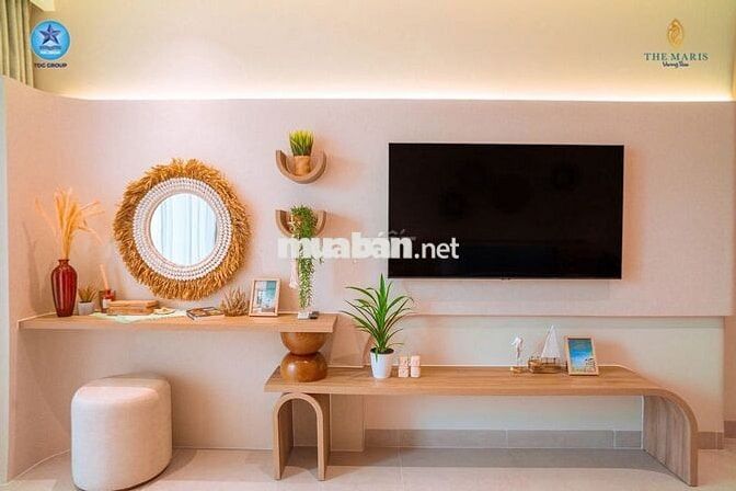 Căn  nghỉ dưỡng view biển 68m2 gồm 2PN+1WC nằm trên 3/2 trung tâm VT