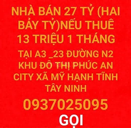 NHÀ PHỐ LIỀN KỀ BÁN 27 TỶ (Hai Bảy Tỷ) THUÊ NHÀ 13 TRIỆU 1 THÁNG