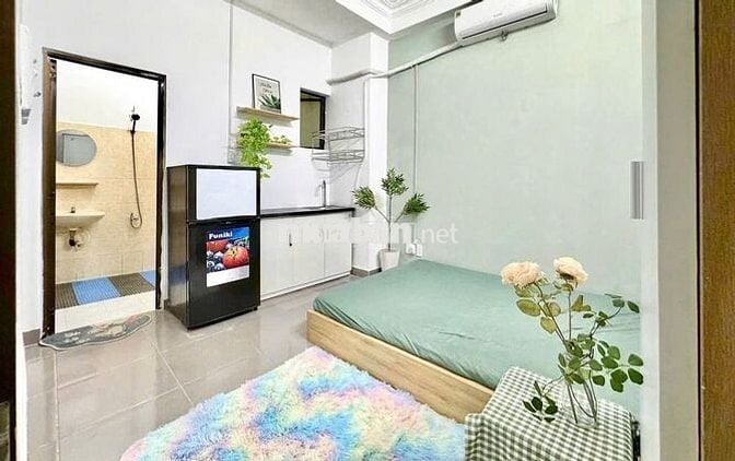 Phòng trọ rộng 25m2 cửa sổ thoáng full nội thất ở Lê Văn Sỹ Quận 3