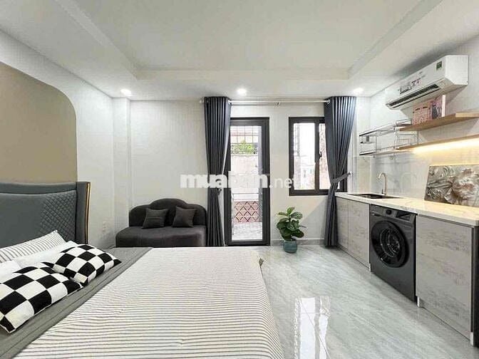 CĂN HỘ FULL NỘI THẤT_BANCONG BÌNH THẠNH GẦN CHỢ BÀ CHIỂU, GIÁP Q1,Q3