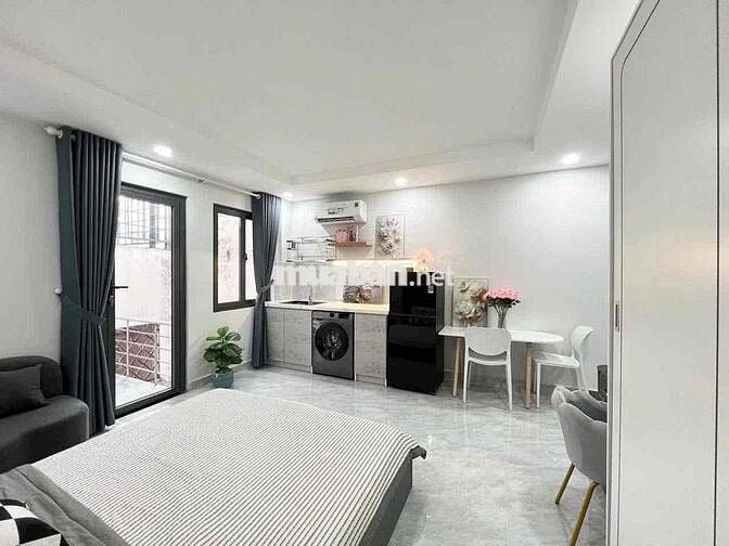 CĂN HỘ FULL NỘI THẤT_BANCONG BÌNH THẠNH GẦN CHỢ BÀ CHIỂU, GIÁP Q1,Q3