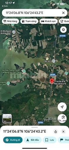 CHÍNH CHỦ GỬI BÁN ĐẤT MẶT TIỀN ĐƯỜNG DT744 ( XÃ DẦU TIẾNG - TPHCM ) 