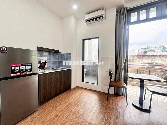 STUDIO BAN CÔNG GẦN CHỢ TÂN BÌNH_NGÃ TƯ BẢY HIỀN PHÒNG MỚI 100%